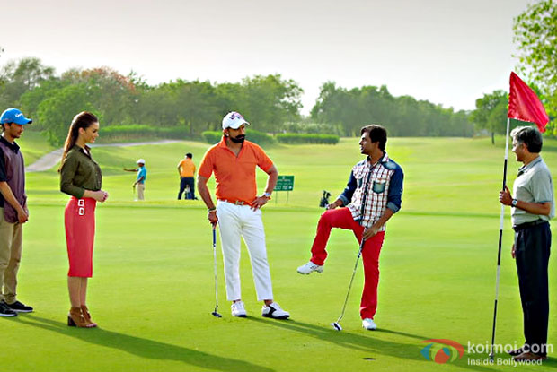 Amy Jackson and Nawazuddin Siddiqui in a still from Freaky Ali