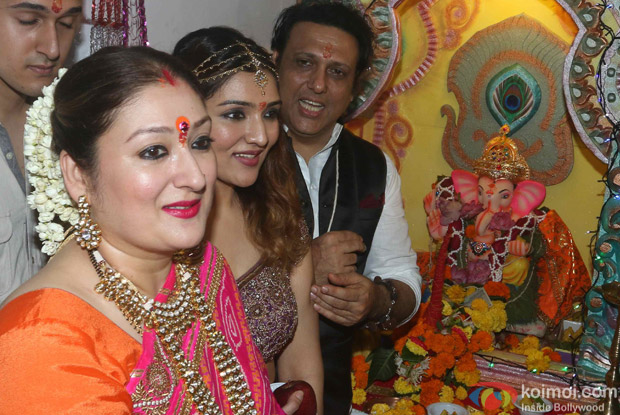 Govinda Celebrates Ganesh Chaturthi With Family