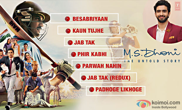 M. S. Dhoni – The Untold Story Full Audio Jukebox Out