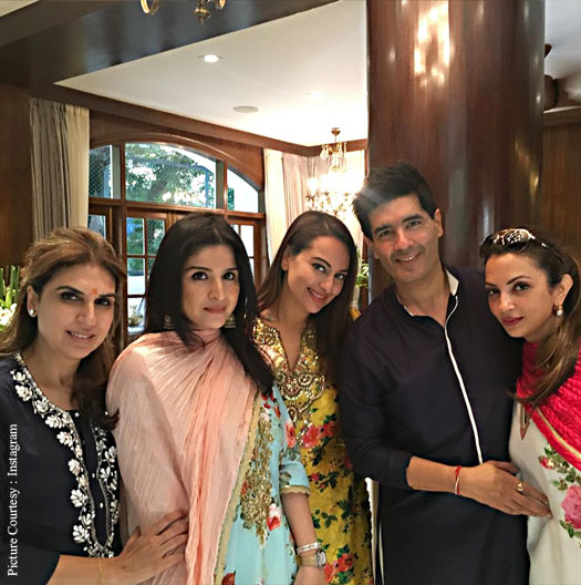 Sonakshi Sinha Attend Ganpati Celebrations At Manish Malhotra's House