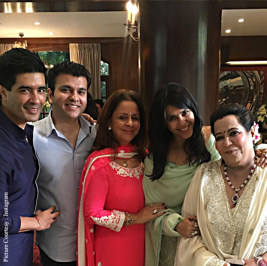 Ekta Kapoor Attend Ganpati Celebrations At Manish Malhotra's House