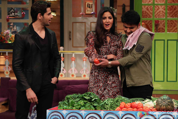 Sidharth Malhotra and Katrina Kaif Promote Bar Bar Dekho on the sets of The Kapil Sharma Show