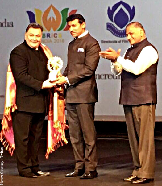 Rishi Kapoor honoured at 1st BRICS Film Festival