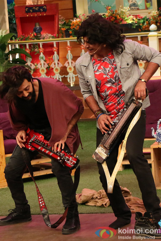 Ritesh Deshmukh on the sets of The Kapil Sharma Show