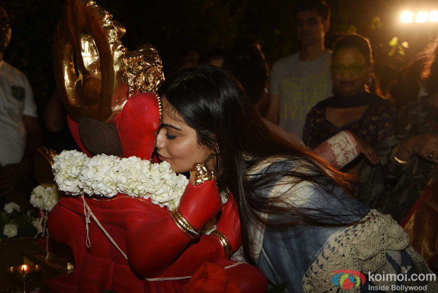 Celebrities Celebrating Ganpati Visarjan At Salman Khan's House
