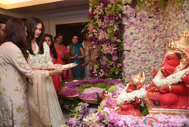 Celebrities Celebrating Ganpati Visarjan At Salman Khan's House