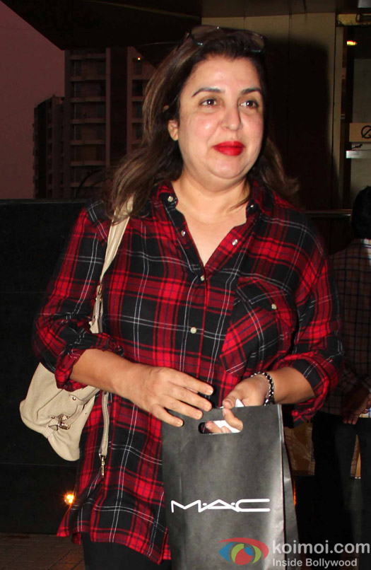 Farah Khan spotted at juhu PVR