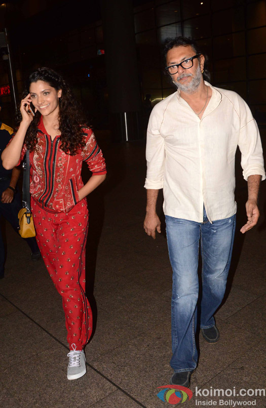 Saiyami Kher and Rakeysh Omprakash Mehra Spotted at Airport