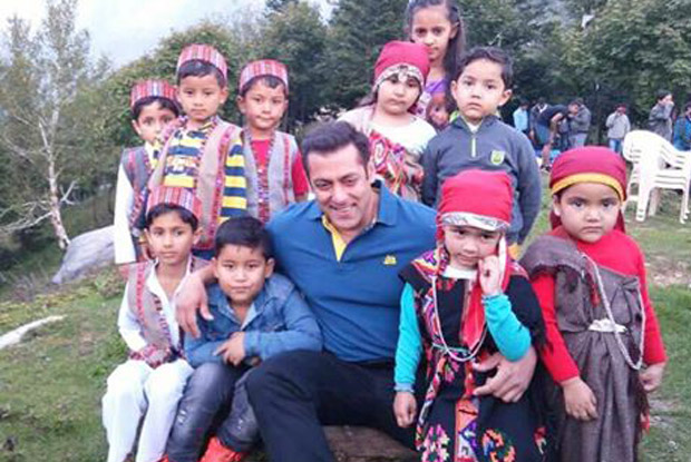 Salman Khan while shooting for Tubelight in Manali