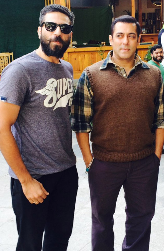 Salman Khan while shooting for Tubelight in Manali
