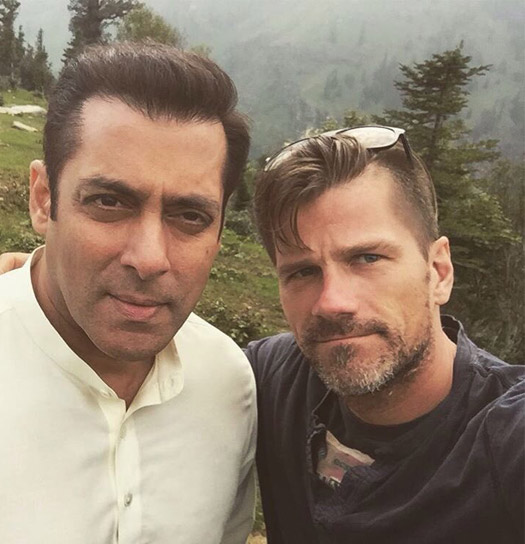 Salman Khan while shooting for Tubelight in Manali