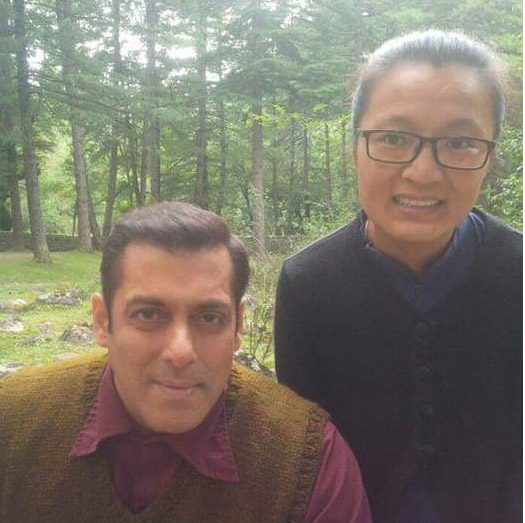 Salman Khan while shooting for Tubelight in Manali
