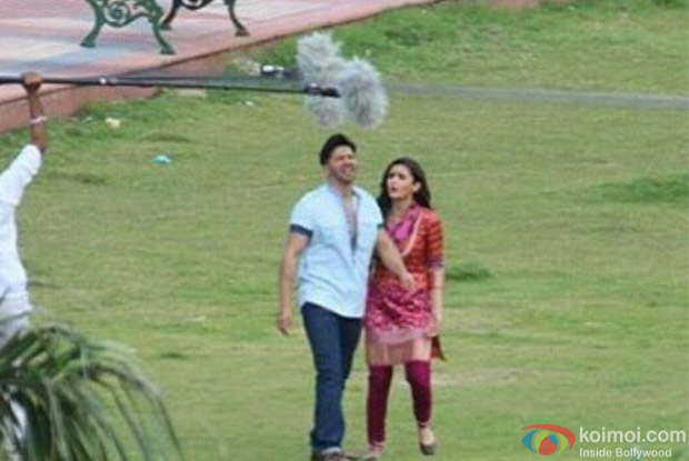 Alia Bhatt And Varun Dhawan On The Sets Of Badrinath Ki Dulhaniya