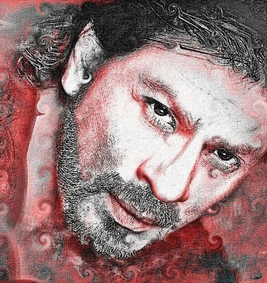 SRK poses with Rembrandt painting at Rijksmuseum