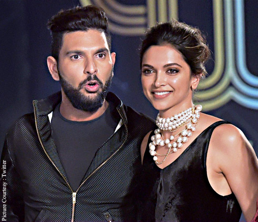 Deepika Padukone at Yuvraj Singh's Fashion Label Launch