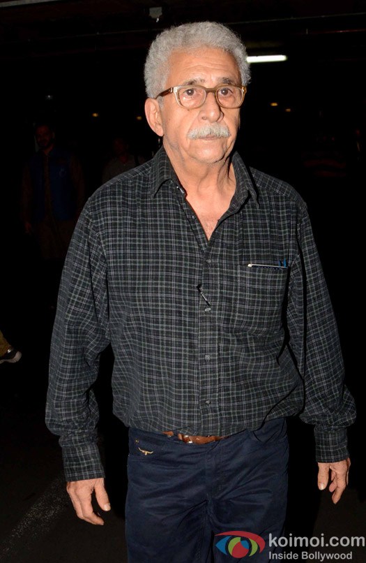 Naseeruddin Shah spotted at Airport 
