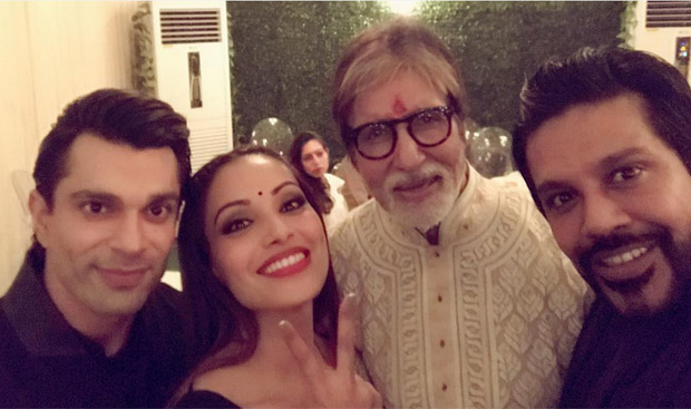 Karan Singh Grover and Bipasha Basu During The Amitabh Bachchan's Diwali party