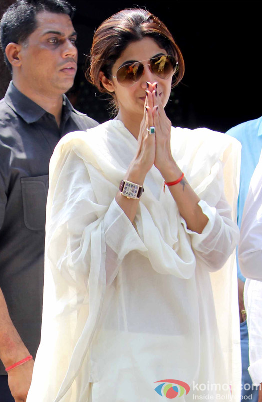 Funeral of Shilpa Shetty's father Surendra Shetty