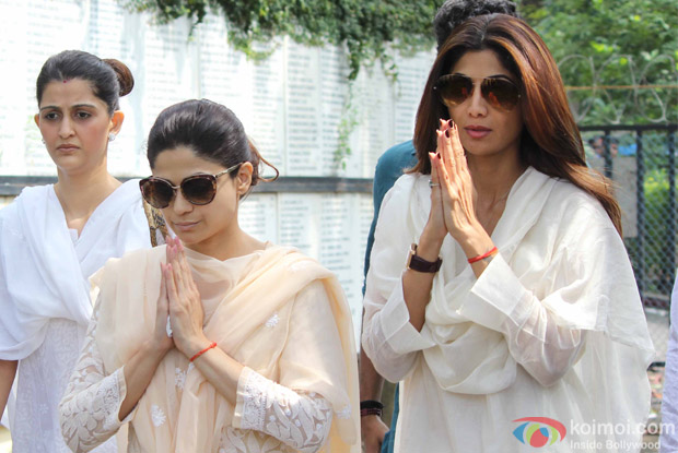 Funeral of Shilpa Shetty's father Surendra Shetty