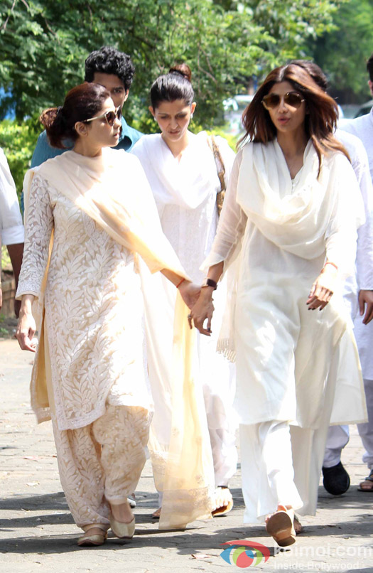 Funeral of Shilpa Shetty's father Surendra Shetty
