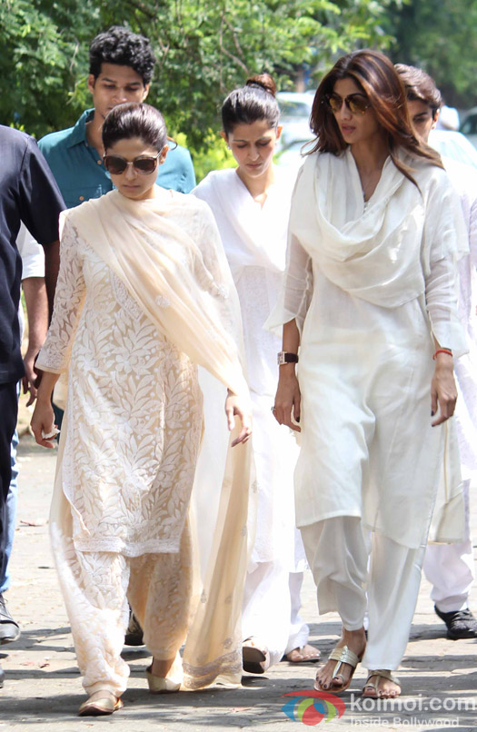 Funeral of Shilpa Shetty's father Surendra Shetty