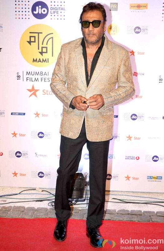 Jackie Shroff During The Jio MAMI 18th Mumbai Film Festival - Opening ceremony 