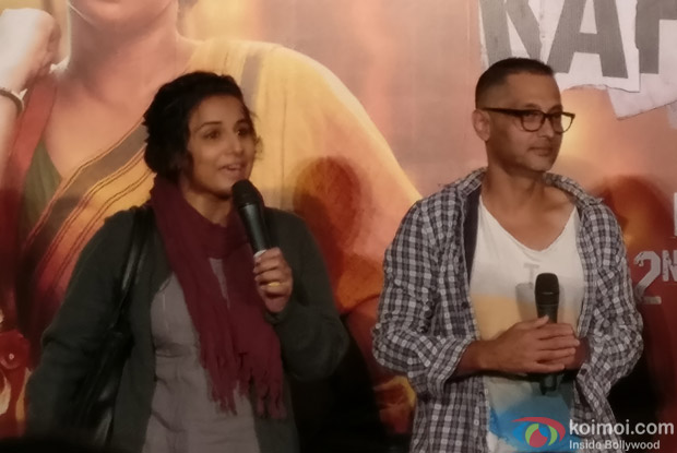 Vidya Balan and Sujoy Ghosh during the Kahaani 2 Trailer Launch