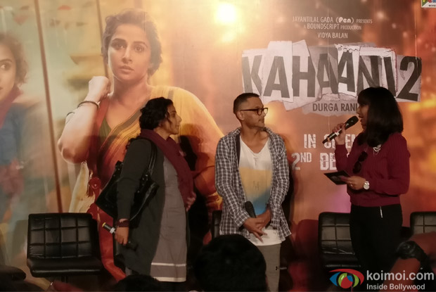 Vidya Balan and Sujoy Ghosh during the Kahaani 2 Trailer Launch
