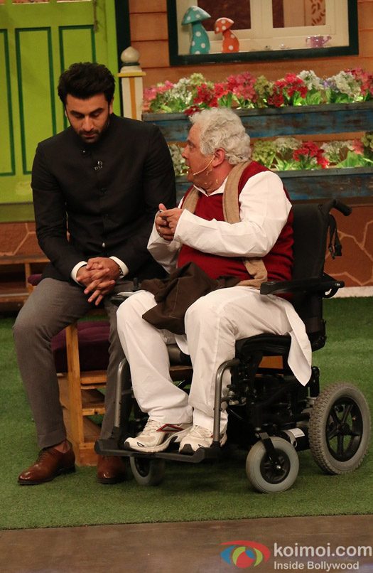 Ranbir Kapoor, Aishwarya Rai Bachchan and Anushka Sharma on the sets of The Kapil Sharma Show