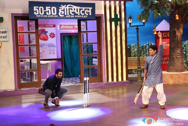 Ranbir Kapoor, Aishwarya Rai Bachchan and Anushka Sharma on the sets of The Kapil Sharma Show