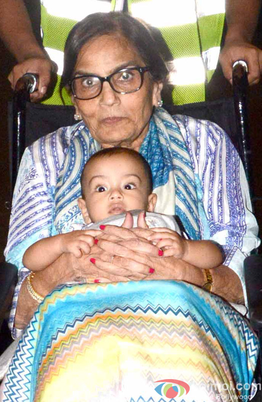 Salman Khan's Mother Sushila Charak and Nephew Ahil spotted at Airport