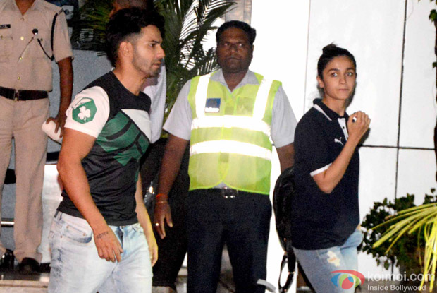 Alia Bhatt and Varun Dhawan spotted at Airport