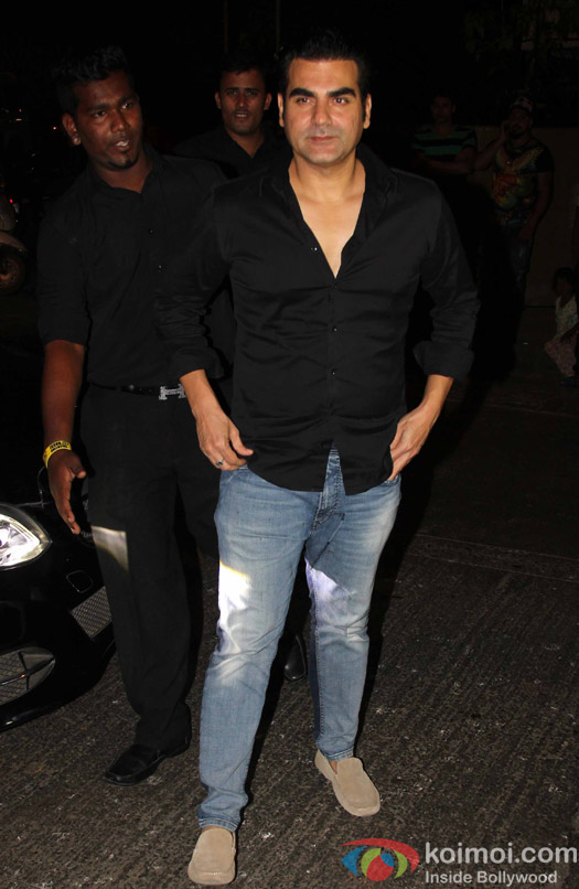 Arbaaz Khan at Aayush Sharma's Birthday Party