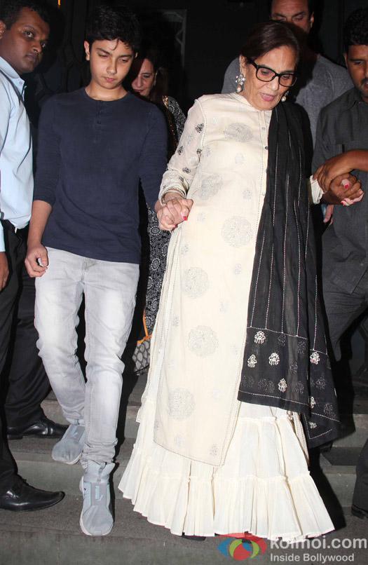 Nirvaan Khan and Sushila Charak at Aayush Sharma's Birthday Party
