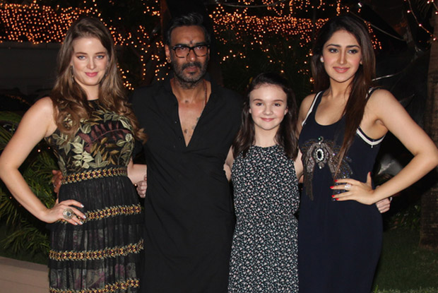 Ajay Devgan, Sayesha Saigal, Erika Kaar and Abigail Eames at special screening of Shivaay