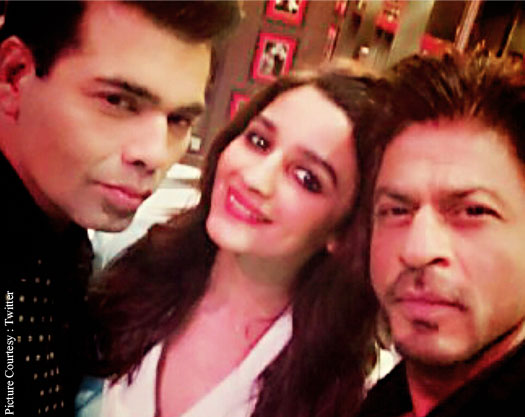 Shah Rukh Khan and Alia Bhatt shoot for Karan Johar's Koffee With Karan