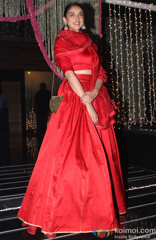 Aditi Rao Hydri during Aamir Khan's Diwali celebration