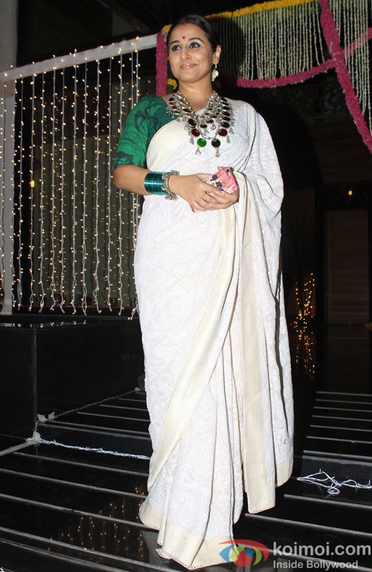 Vidya Balan during Aamir Khan's Diwali celebration