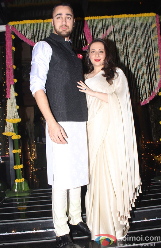 Imran Khan along with his wife Avantika Malik Khan during Aamir Khan's Diwali celebration