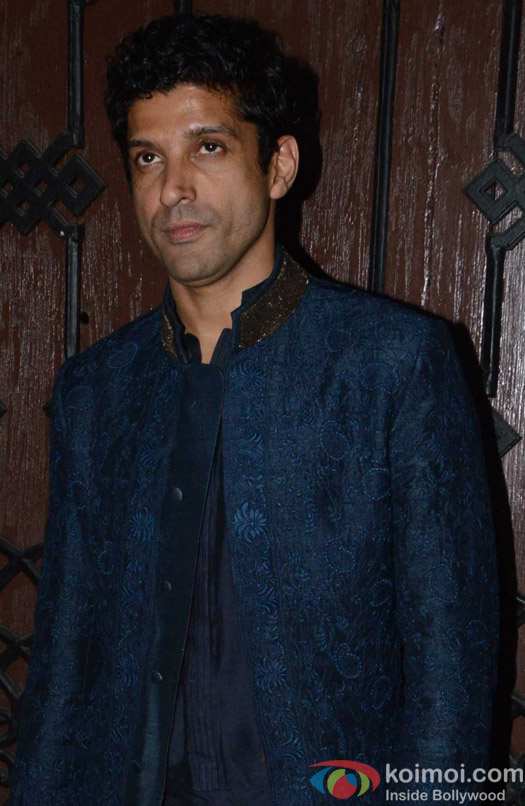 Farhan Akhtar during the Anil Kapoor's Diwali celebrations