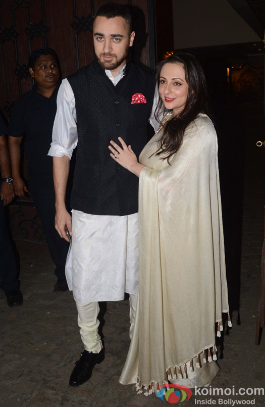 Imran Khan along with his wife Avantika Malik Khan during the Anil Kapoor's Diwali celebrations