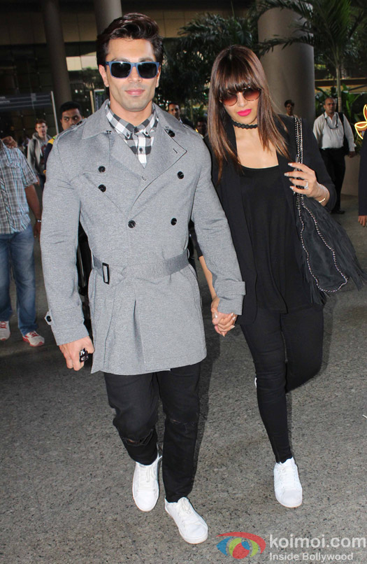 Karan Singh Grover and Bipasha Basu spotted at Airport