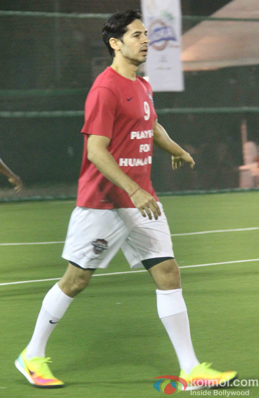 Dino Morea during the All Stars Football Club (ASFC) football match for charity cause 
