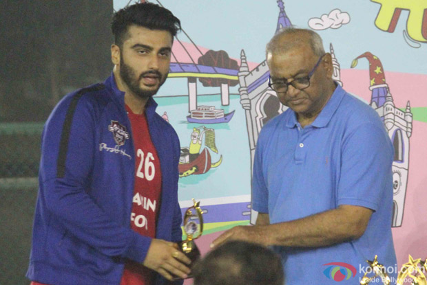 Arjun Kapoor during the All Stars Football Club (ASFC) football match for charity cause 
