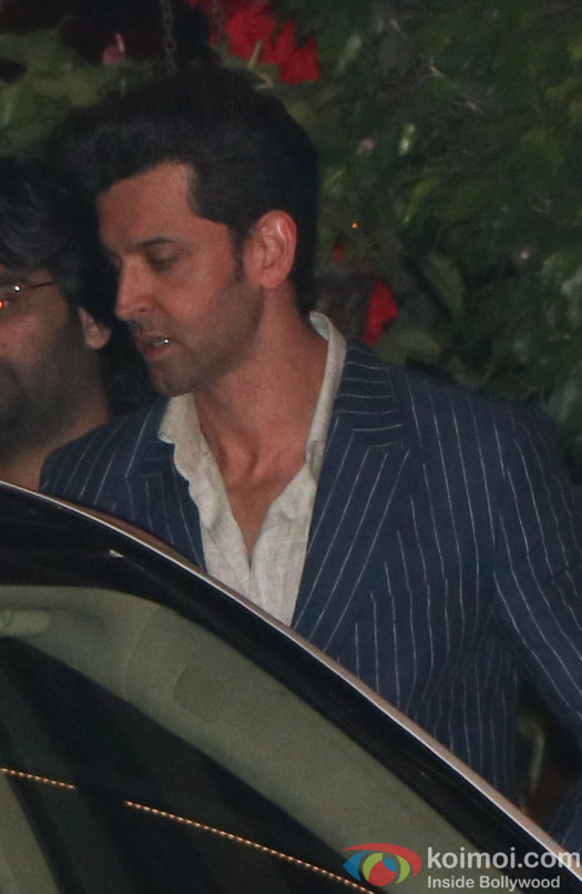 Hrithik Roshan spotted at Mukesh Ambani,s party 
