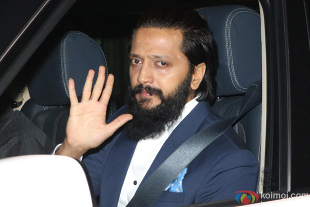 Riteish Deshmukh spotted at Mukesh Ambani,s party 