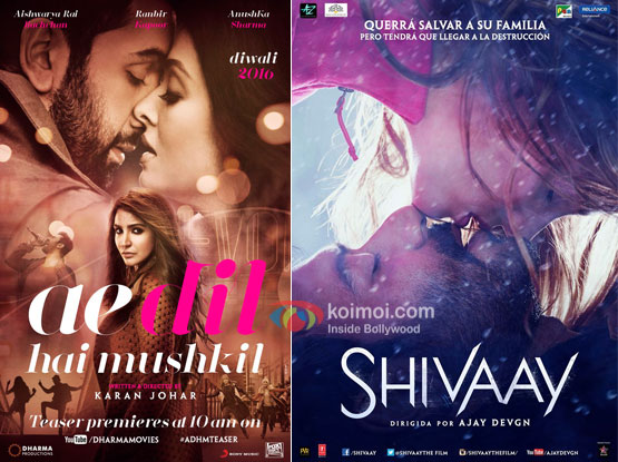 Check Out The Updated Gross Collections Of Ae Dil Hai Mushkil And Shivaay