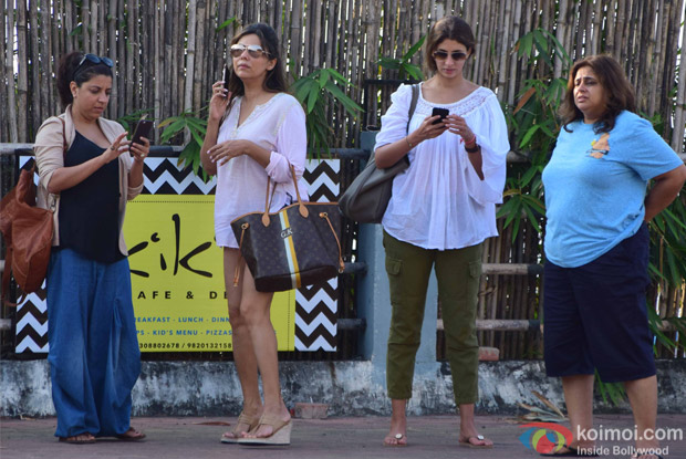 Zoya Akhtar, Gauri Khan and Shweta Bachchan in Alibaug during SRK's birthday bash