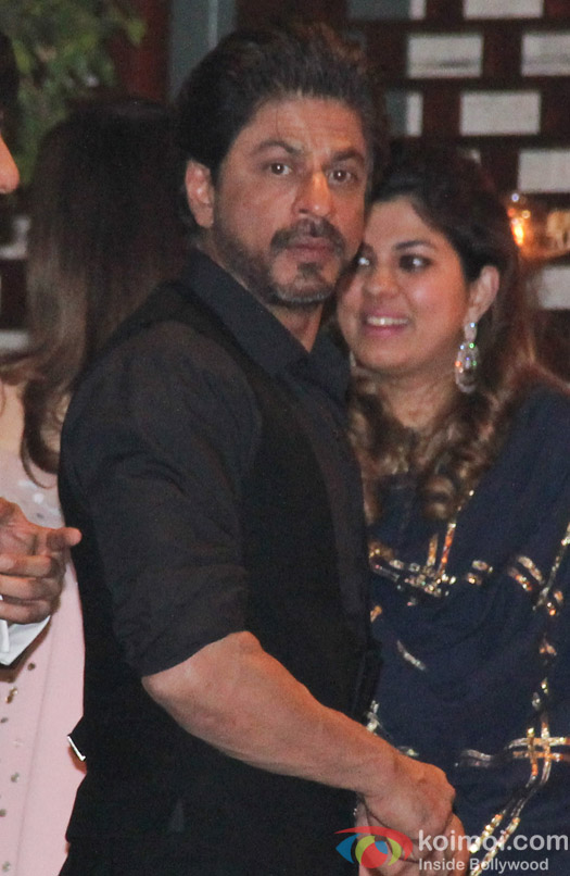 Shah Rukh Khan at Mukesh and Nita Ambani’s niece Isheta’s Pre wedding Party