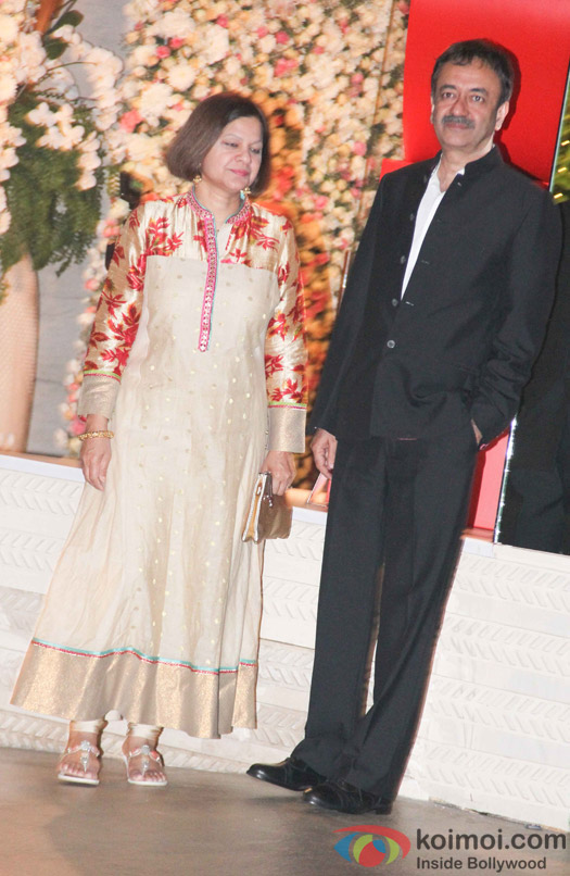 Raju Hirani along with wife at Mukesh and Nita Ambani’s niece Isheta’s Pre wedding Party